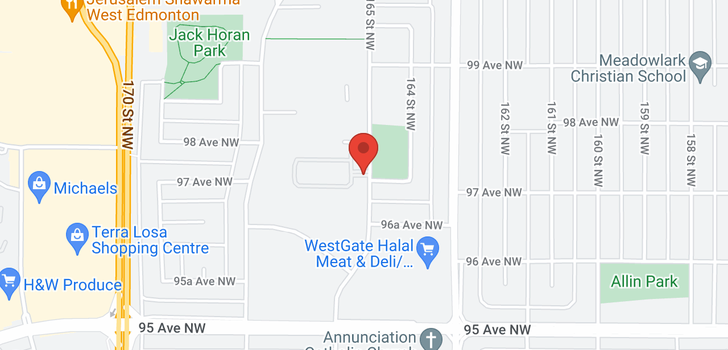 map of #8 9704 165 ST NW